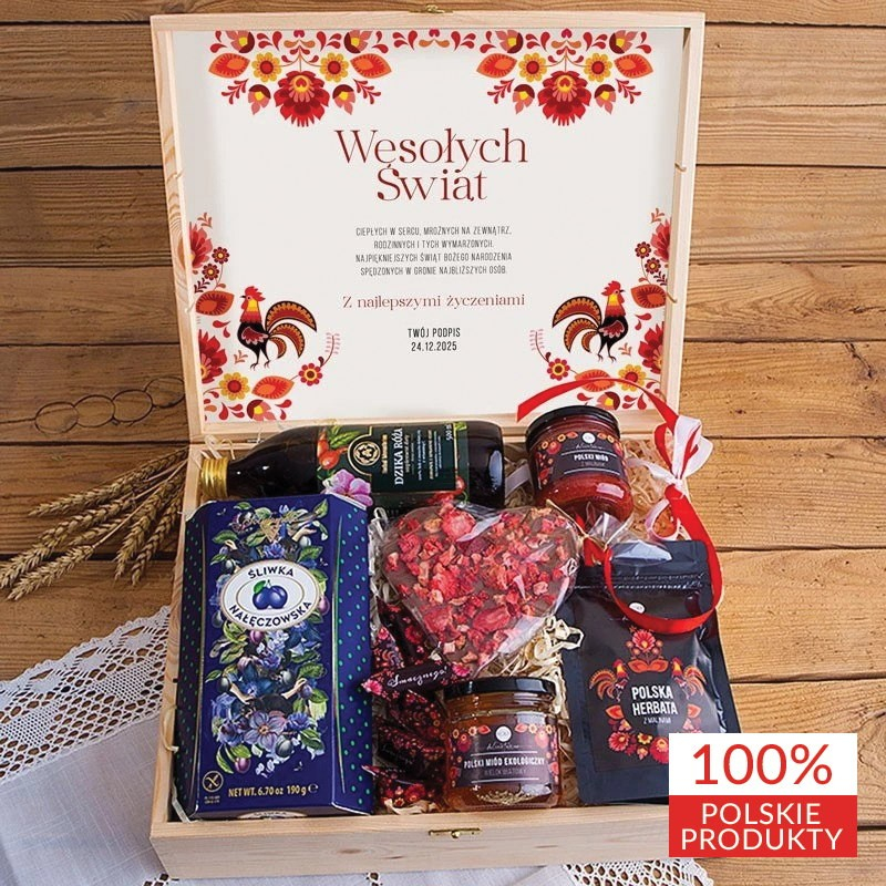 Bożonarodzeniowy box prezentowy firmowy