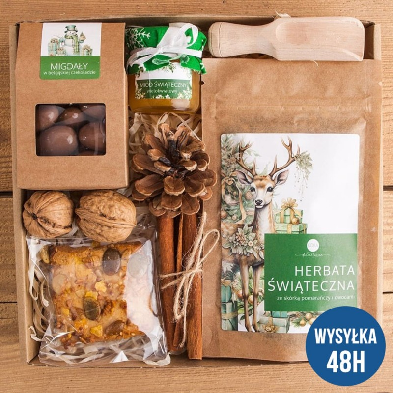 Świąteczny box z herbatą dla firm
